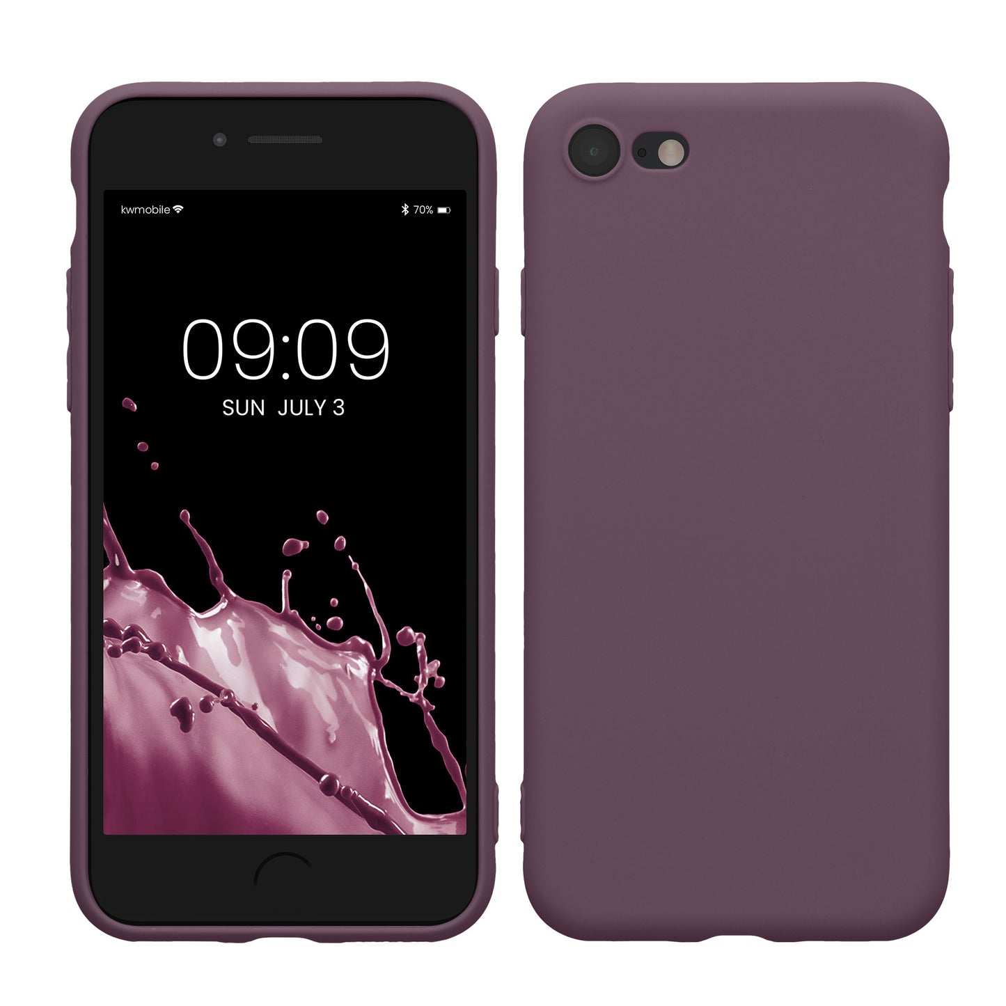 kwmobile Handyhülle für Apple iPhone SE (2022) / SE (2020) / 8 / 7 Hülle - weiches Handy Silikon Case - Schutzhülle Cover
