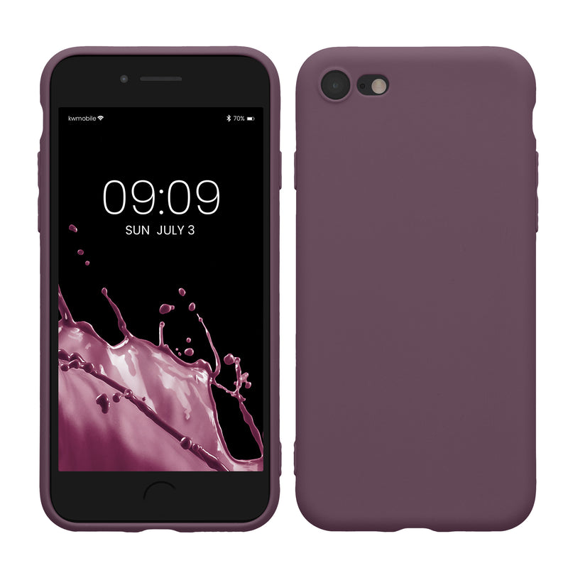 kwmobile Handyhülle für Apple iPhone SE (2022) / SE (2020) / 8 / 7 Hülle - weiches Handy Silikon Case - Schutzhülle Cover