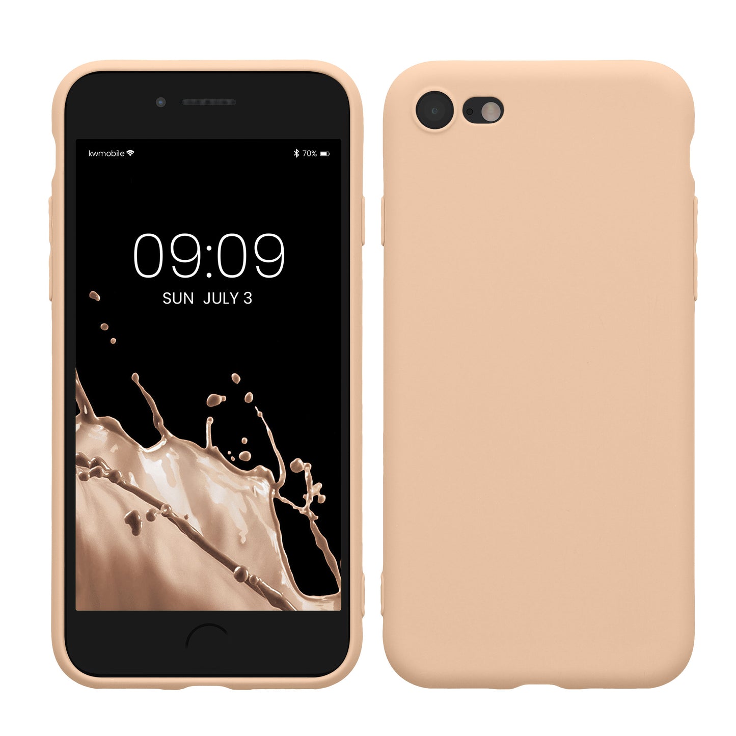 kwmobile Handyhülle für Apple iPhone SE (2022) / SE (2020) / 8 / 7 Hülle - weiches Handy Silikon Case - Schutzhülle Cover