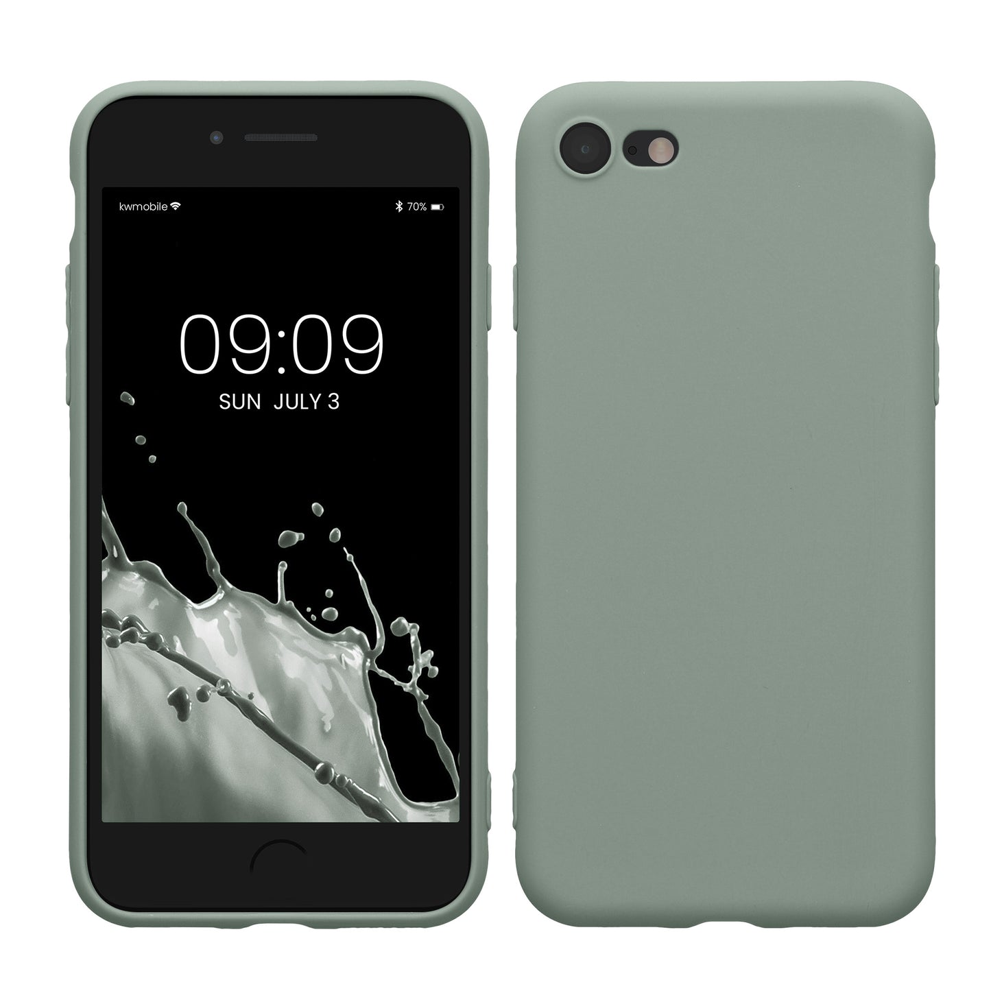 kwmobile Handyhülle für Apple iPhone SE (2022) / SE (2020) / 8 / 7 Hülle - weiches Handy Silikon Case - Schutzhülle Cover