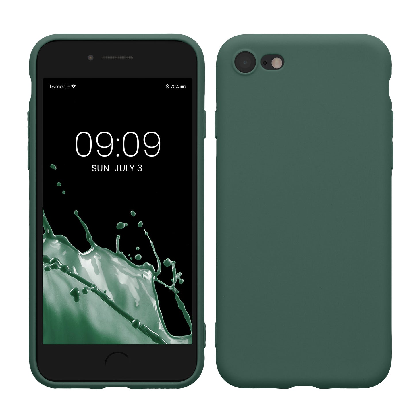 kwmobile Handyhülle für Apple iPhone SE (2022) / SE (2020) / 8 / 7 Hülle - weiches Handy Silikon Case - Schutzhülle Cover