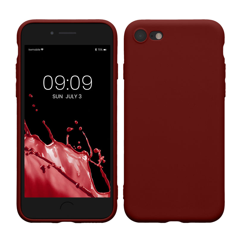 kwmobile Handyhülle für Apple iPhone SE (2022) / SE (2020) / 8 / 7 Hülle - weiches Handy Silikon Case - Schutzhülle Cover