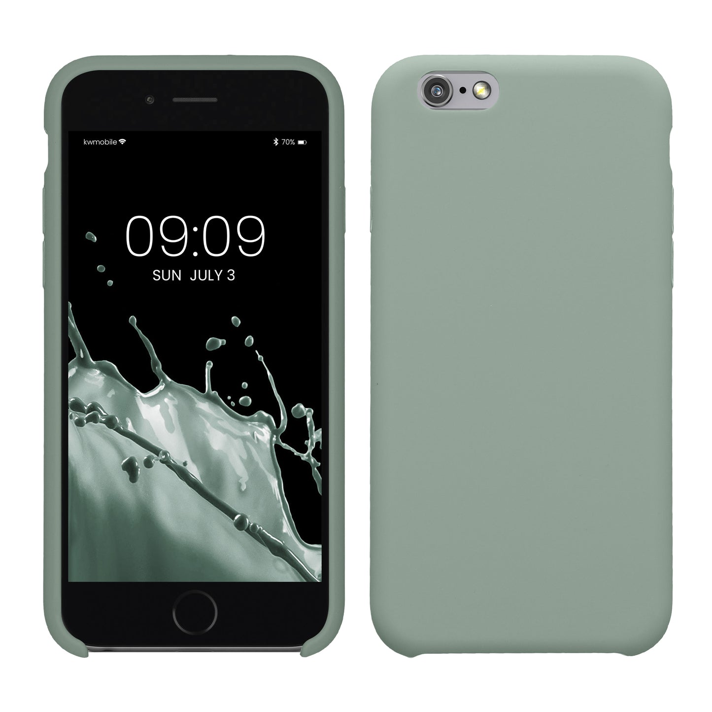 kwmobile Handyhülle für Apple iPhone 6 / 6S Hülle - Case Silikon - Kabelloses Laden - Schutzhülle Cover