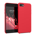 kwmobile Handyhülle für Apple iPhone SE (2022 / 2020) / iPhone 8 / 7 Hülle - Case Silikon - Kabelloses Laden - Schutzhülle Cover