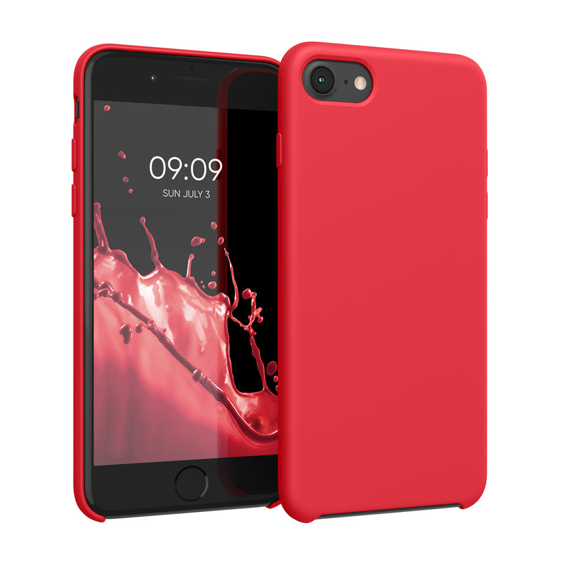 kwmobile Handyhülle für Apple iPhone SE (2022 / 2020) / iPhone 8 / 7 Hülle - Case Silikon - Kabelloses Laden - Schutzhülle Cover