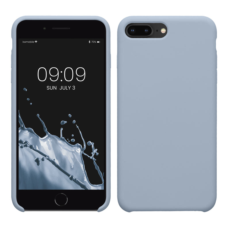 kwmobile Handyhülle für Apple iPhone 7 Plus / iPhone 8 Plus Hülle - Case Silikon - Kabelloses Laden - Schutzhülle Cover