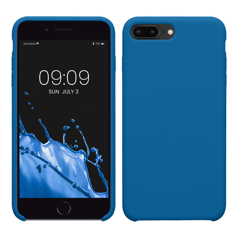 kwmobile Handyhülle für Apple iPhone 7 Plus / iPhone 8 Plus Hülle - Case Silikon - Kabelloses Laden - Schutzhülle Cover