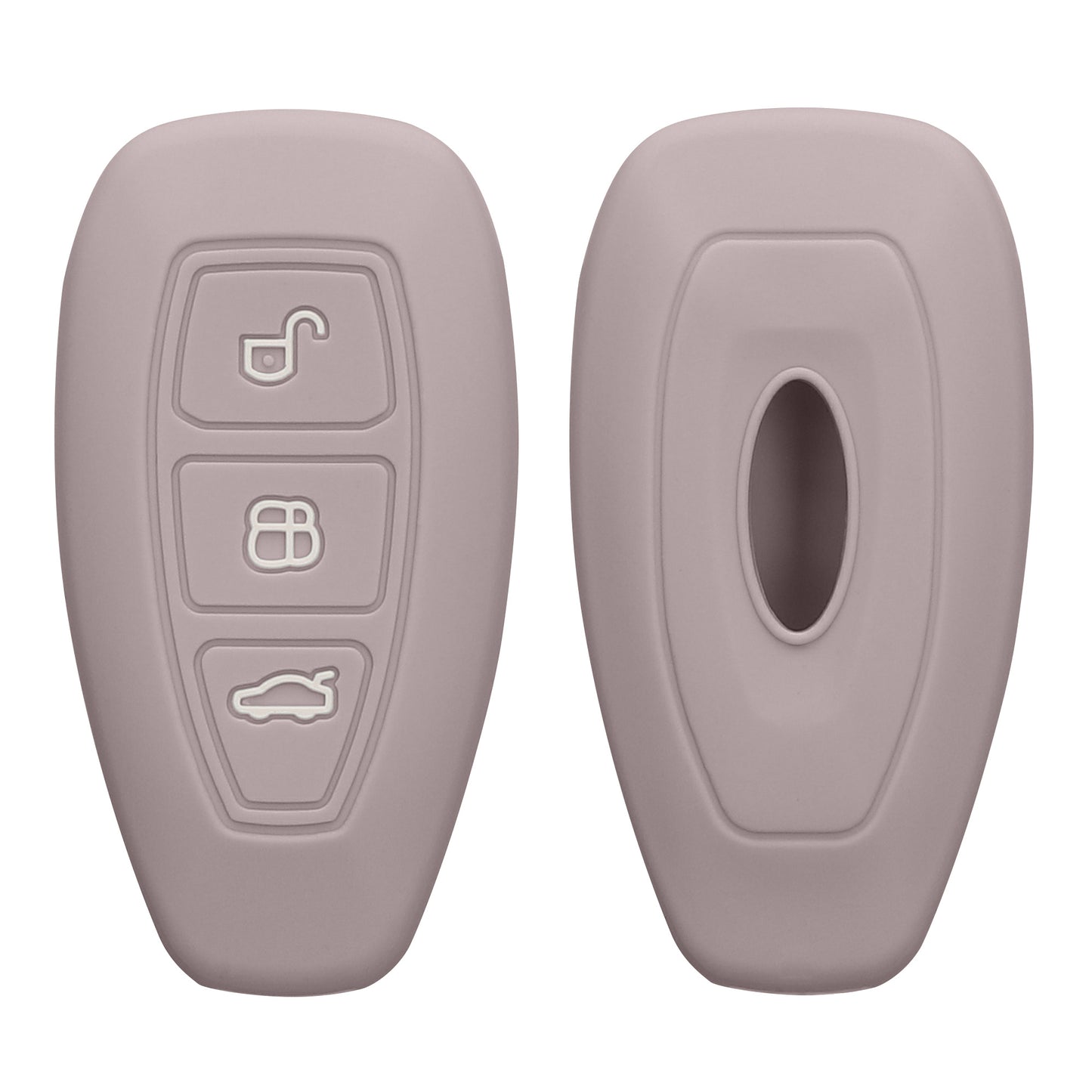 kwmobile Autoschlüssel Hülle kompatibel mit Ford 3-Tasten Autoschlüssel Keyless Go
