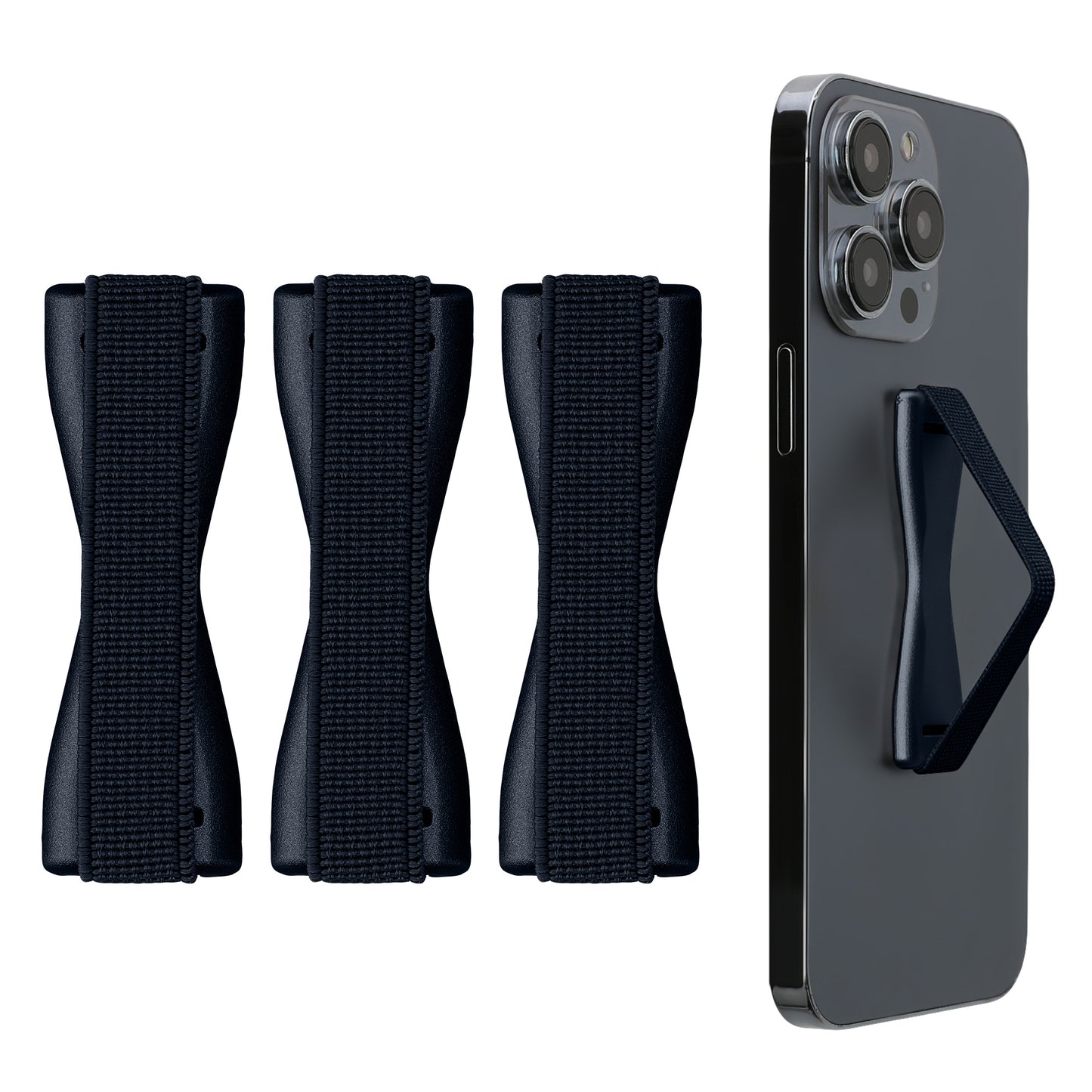 kwmobile Smartphone Fingerhalter Set - Handy Halter Griff Halterung Einhandbedienung - 3x Handyhalter