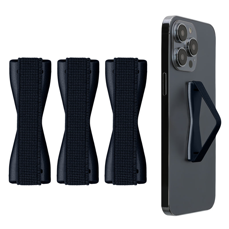 kwmobile Smartphone Fingerhalter Set - Handy Halter Griff Halterung Einhandbedienung - 3x Handyhalter