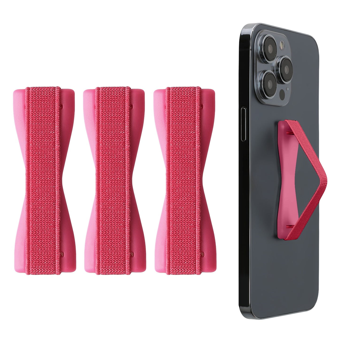 kwmobile Smartphone Fingerhalter Set - Handy Halter Griff Halterung Einhandbedienung - 3x Handyhalter