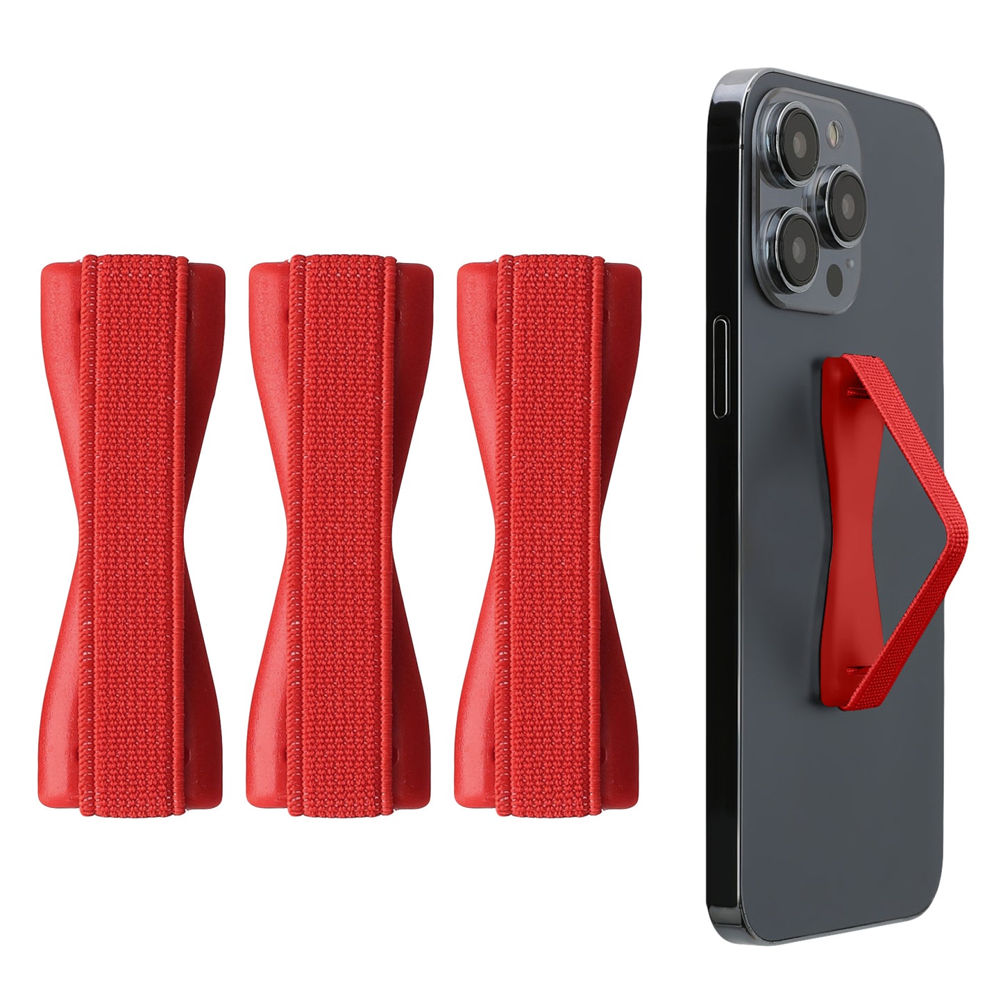 kwmobile Smartphone Fingerhalter Set - Handy Halter Griff Halterung Einhandbedienung - 3x Handyhalter