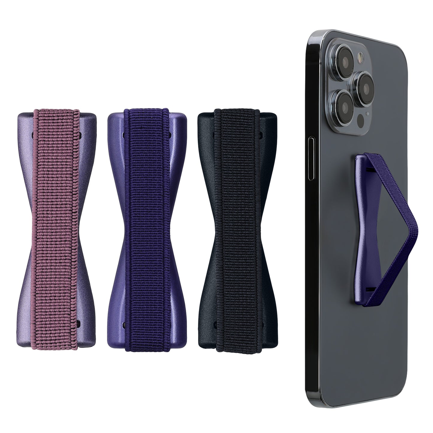 kwmobile Smartphone Fingerhalter Set - Handy Halter Griff Halterung Einhandbedienung - 3x Handyhalter