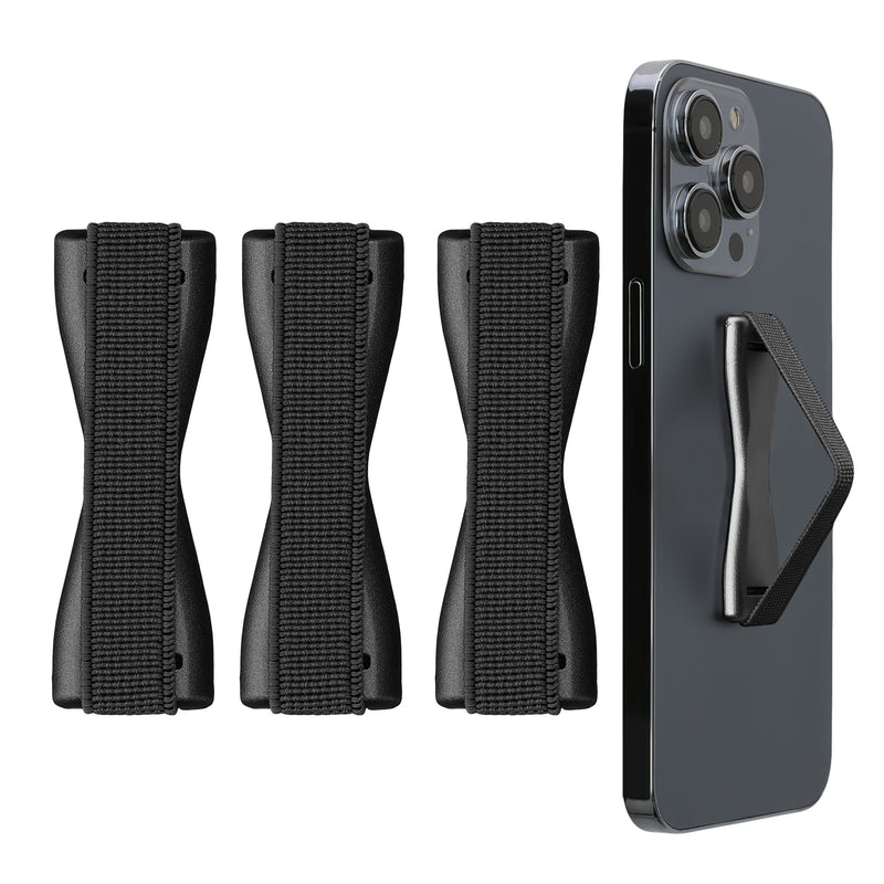 kwmobile Smartphone Fingerhalter Set - Handy Halter Griff Halterung Einhandbedienung - 3x Handyhalter