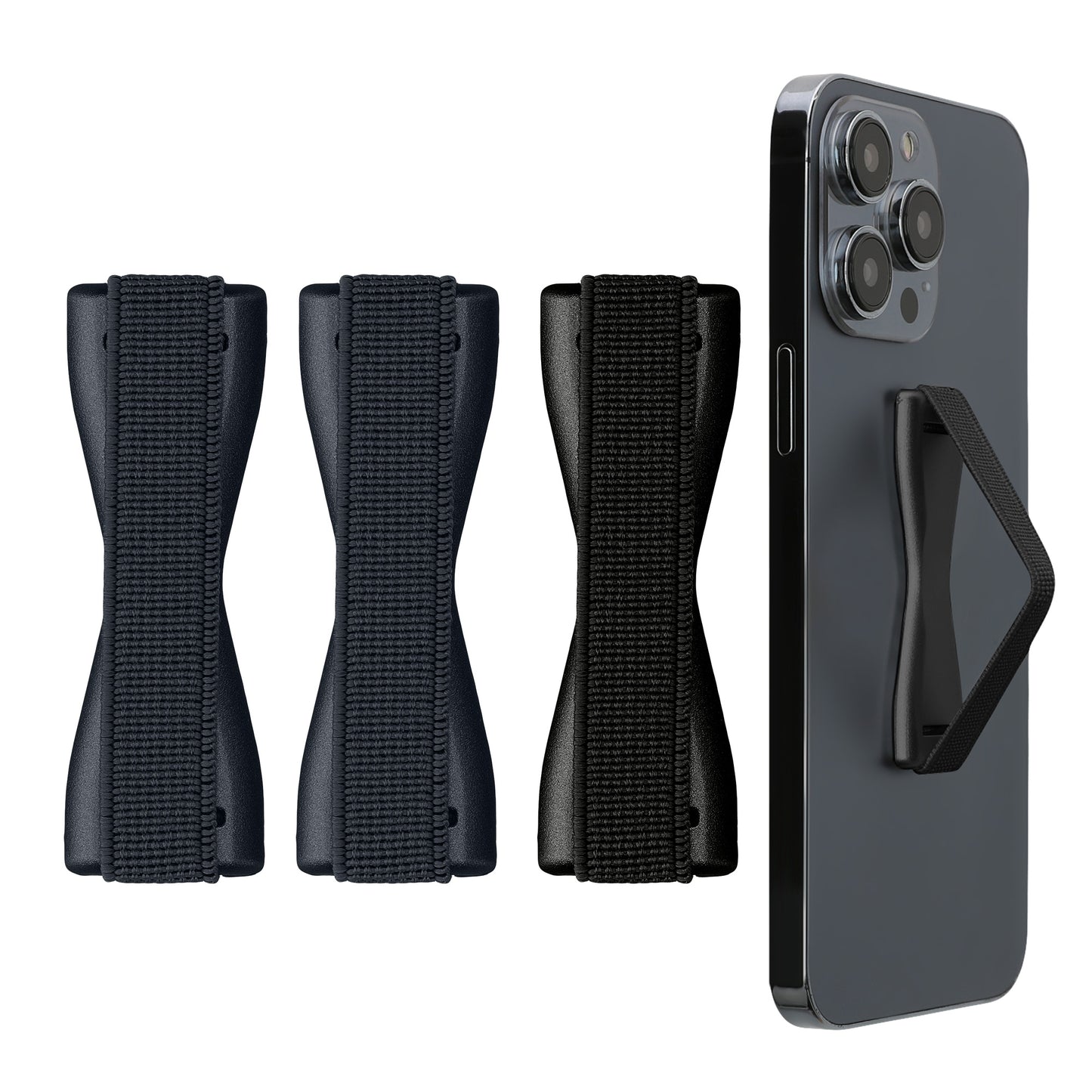 kwmobile Smartphone Fingerhalter Set - Handy Halter Griff Halterung Einhandbedienung - 3x Handyhalter