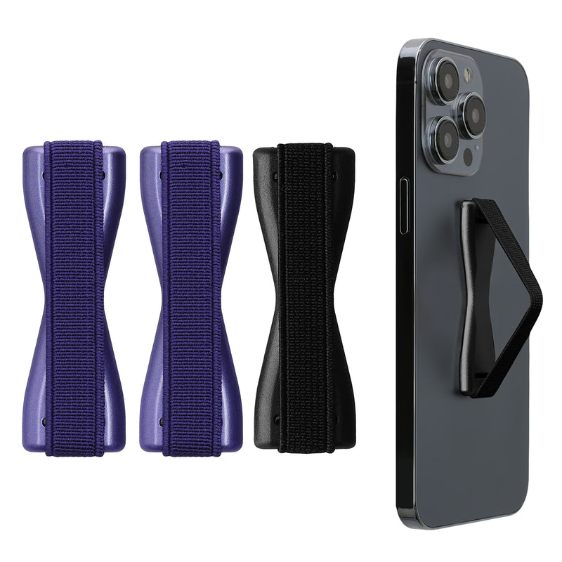kwmobile Smartphone Fingerhalter Set - Handy Halter Griff Halterung Einhandbedienung - 3x Handyhalter