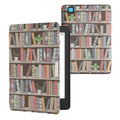 kwmobile Schutzhülle für Kobo Aura Edition 2 Hülle - eReader Flip Case mit Auto Sleep Funktion - Galaxie Baum Wiese
