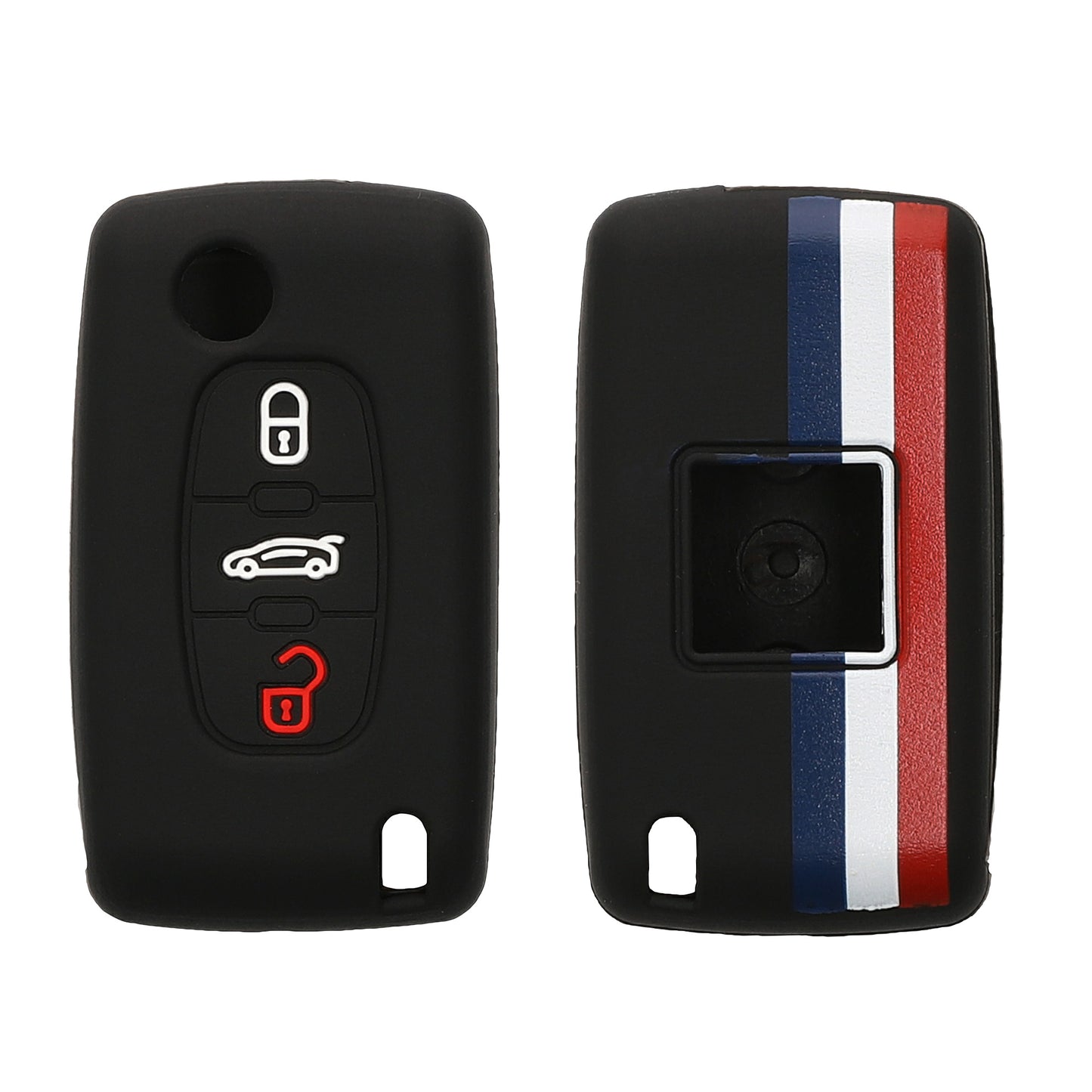 Silikon Hülle kompatibel mit Peugeot Citroen Autoschlüssel