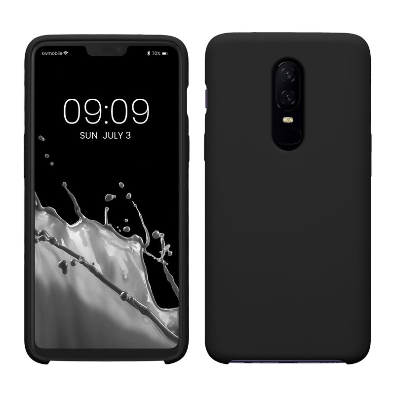 kwmobile Handyhülle für OnePlus 6 Hülle - Case Silikon - Kabelloses Laden - Schutzhülle Cover