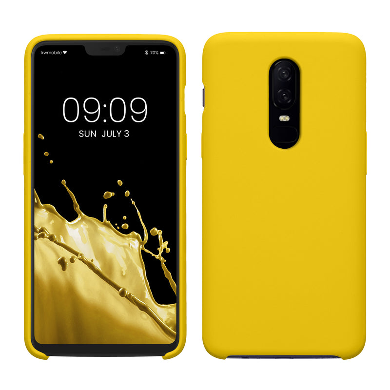 kwmobile Handyhülle für OnePlus 6 Hülle - Case Silikon - Kabelloses Laden - Schutzhülle Cover