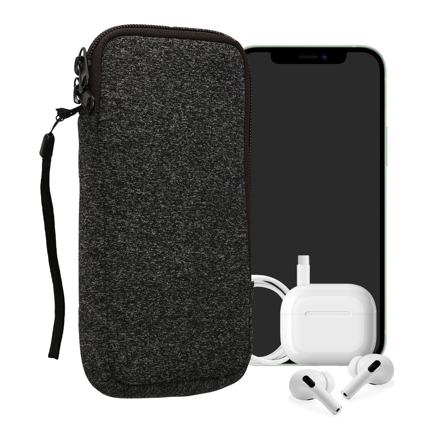 kwmobile Handytasche für Smartphones - 4,5" - Handy Tasche 14,4 x 8,3 cm Innenmaße