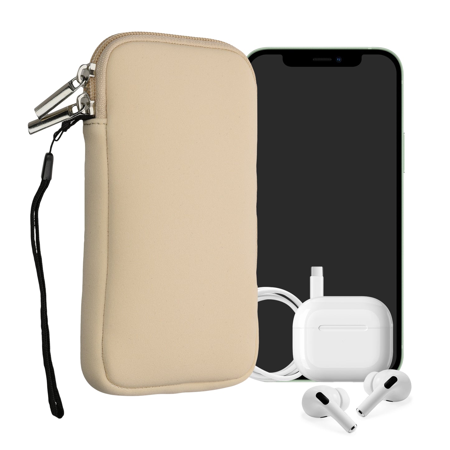 kwmobile Handytasche für Smartphones - 4,5" - Handy Tasche 14,4 x 8,3 cm Innenmaße