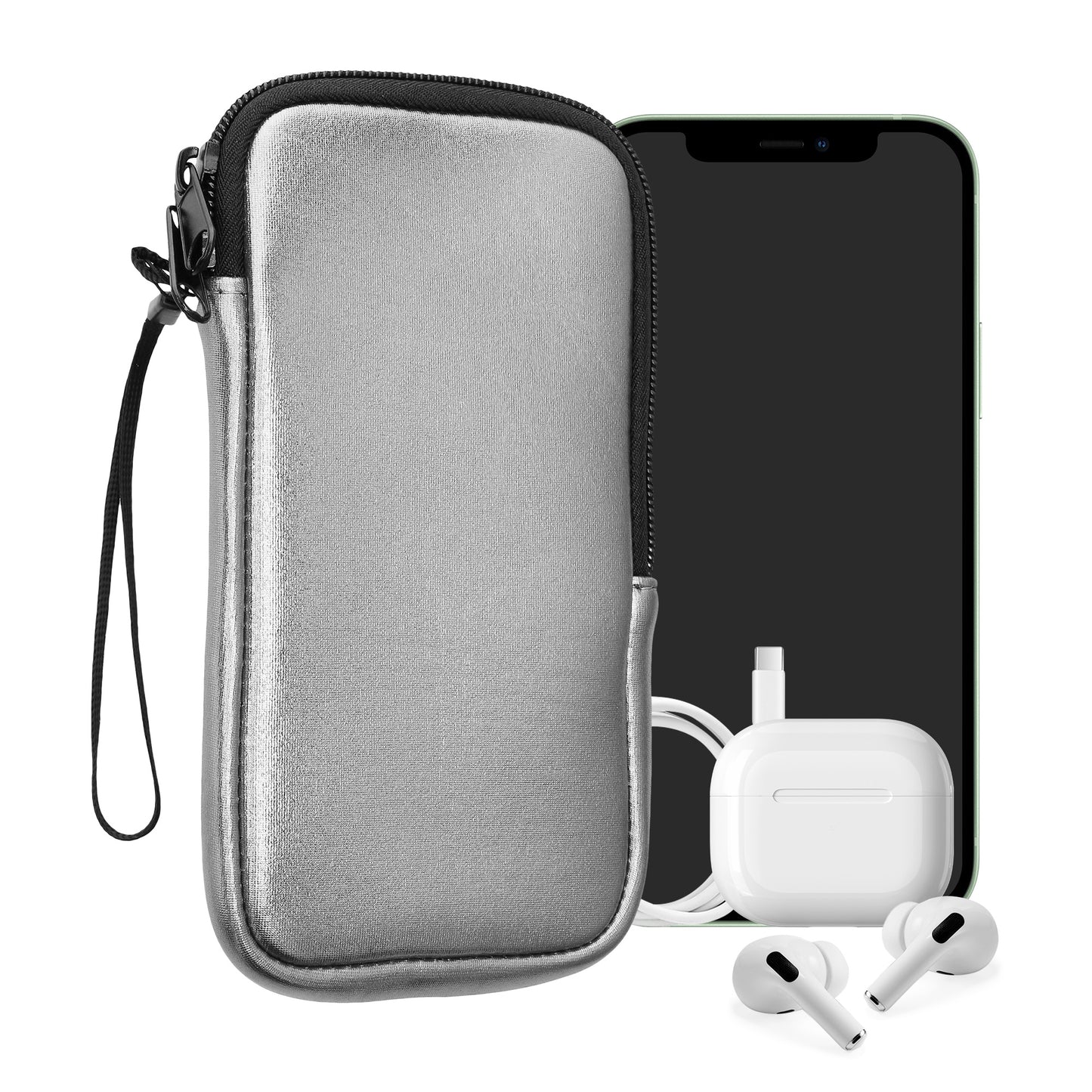 kwmobile Handytasche für Smartphones - 4,5" - Handy Tasche 14,4 x 8,3 cm Innenmaße