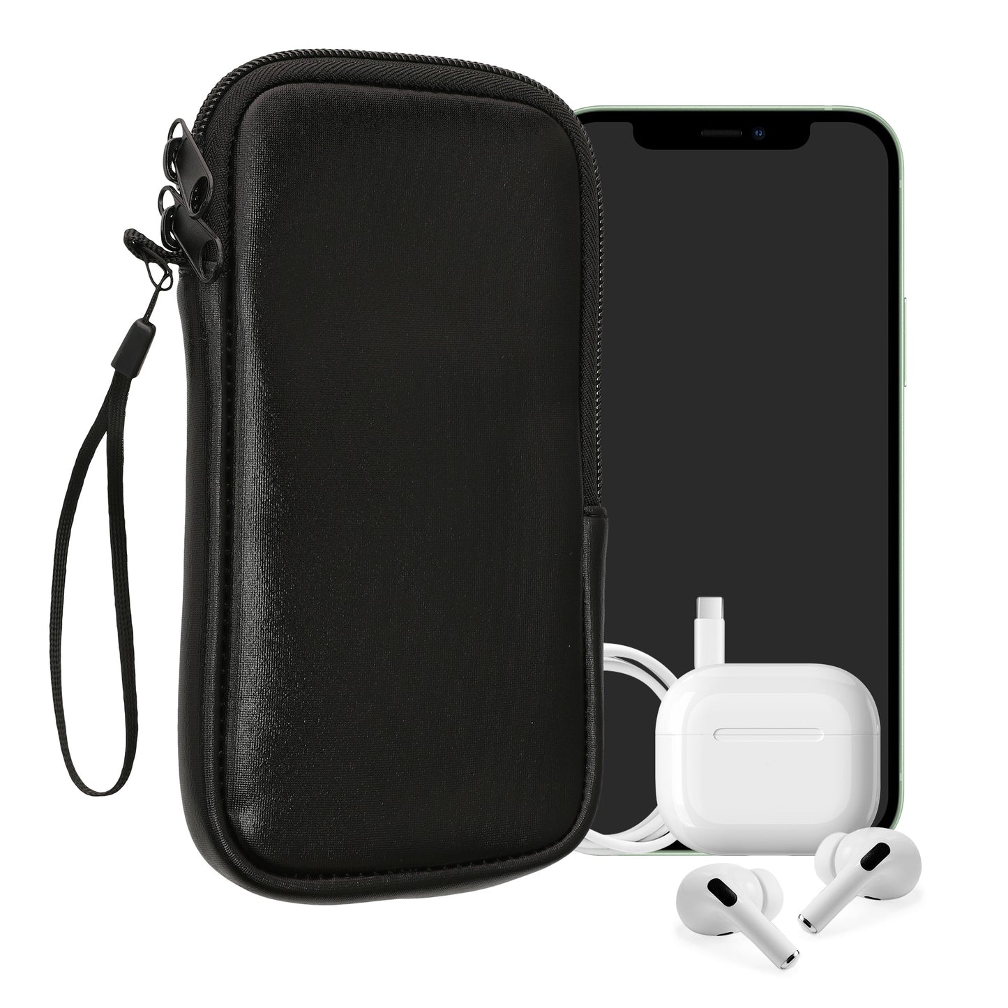 kwmobile Handytasche für Smartphones - 4,5" - Handy Tasche 14,4 x 8,3 cm Innenmaße