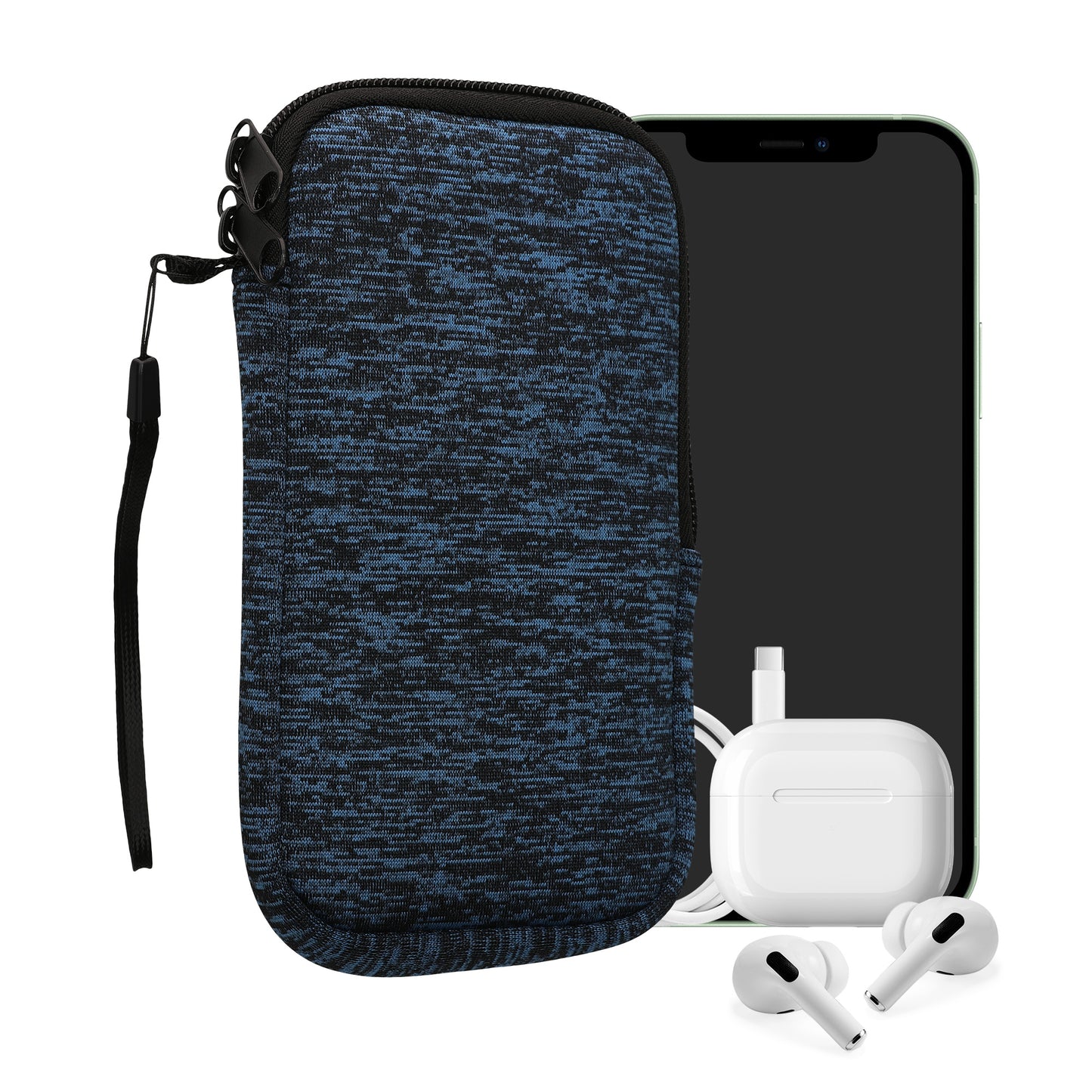 kwmobile Handytasche für Smartphones - 4,5" - Handy Tasche 14,4 x 8,3 cm Innenmaße