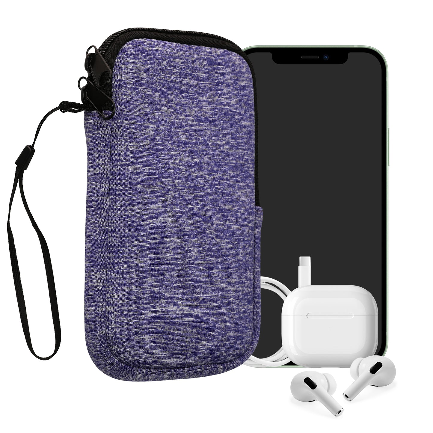 kwmobile Handytasche für Smartphones - 4,5" - Handy Tasche 14,4 x 8,3 cm Innenmaße