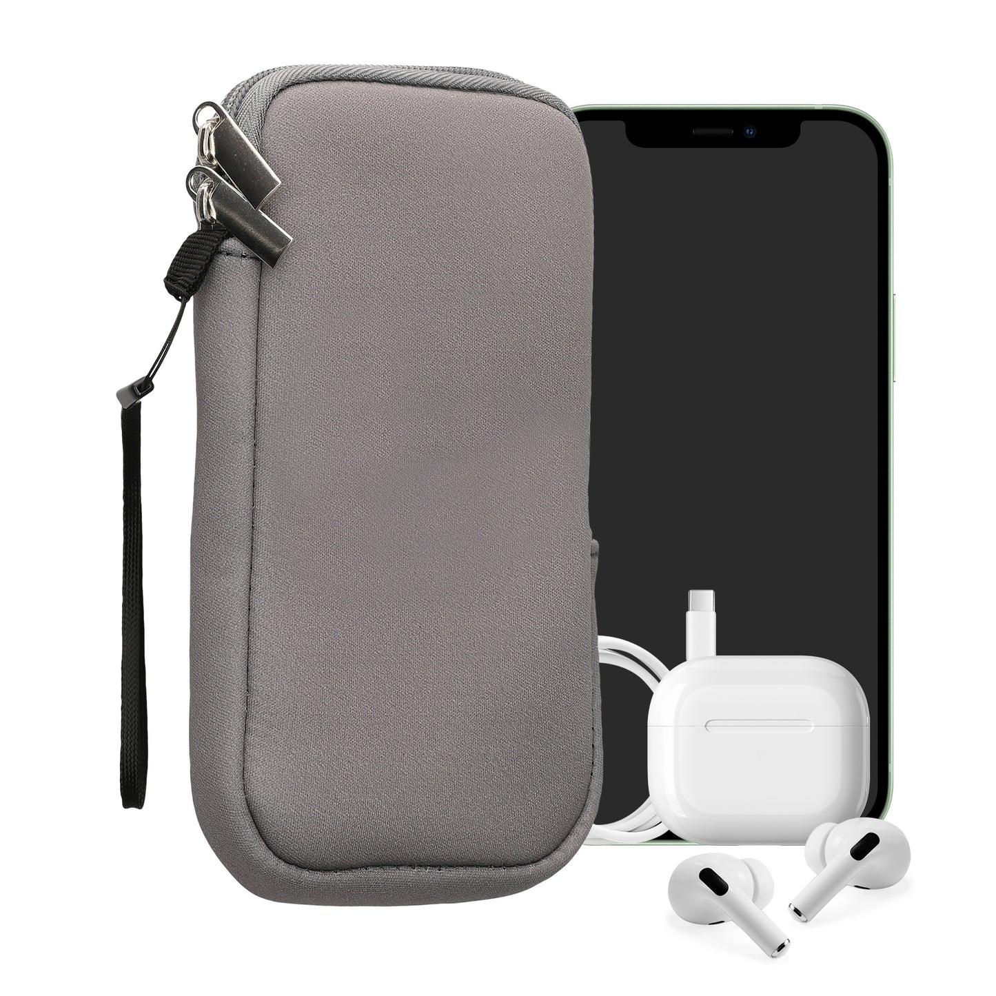 kwmobile Handytasche für Smartphones - 4,5" - Handy Tasche 14,4 x 8,3 cm Innenmaße