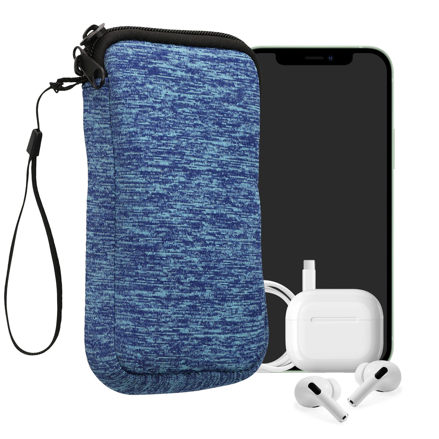 kwmobile Handytasche für Smartphones - 4,5" - Handy Tasche 14,4 x 8,3 cm Innenmaße