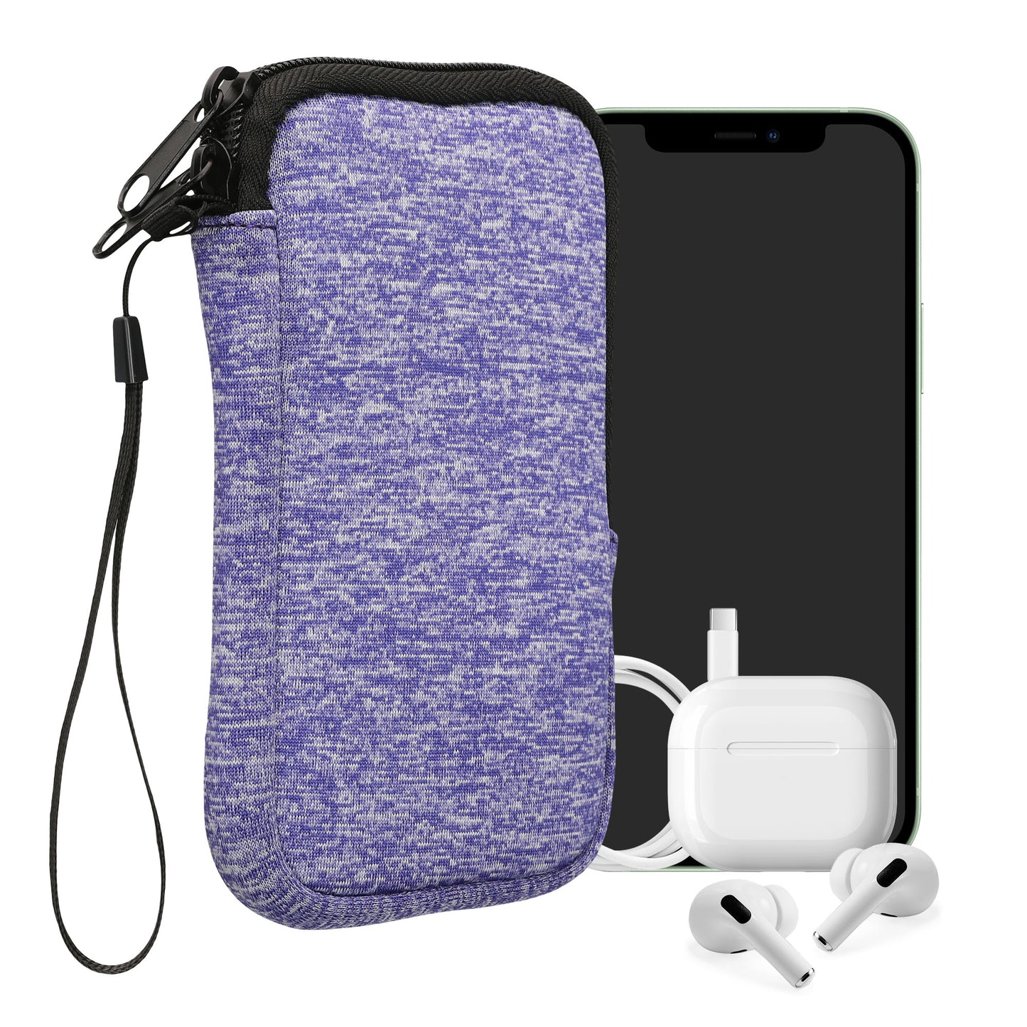 kwmobile Handytasche für Smartphones - 4,5" - Handy Tasche 14,4 x 8,3 cm Innenmaße