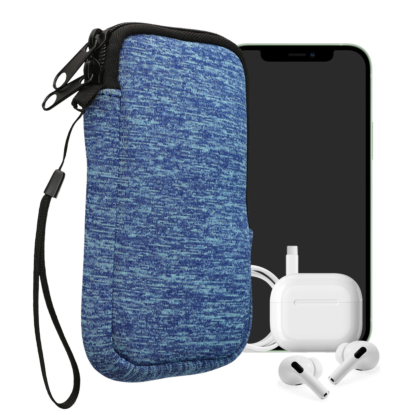 kwmobile Handytasche für Smartphones - 4,5" - Handy Tasche 14,4 x 8,3 cm Innenmaße