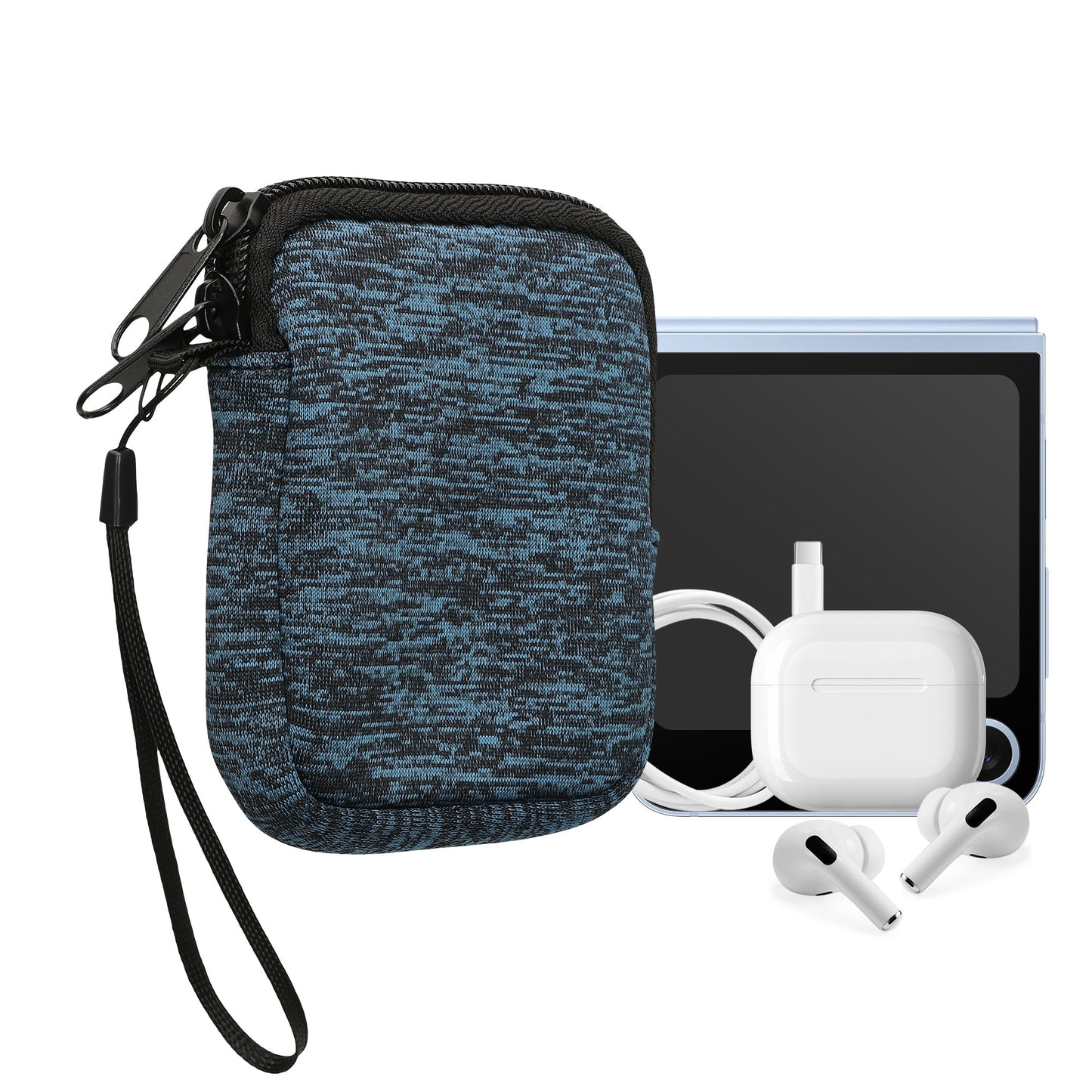 kwmobile Handytasche für Smartphones - 4,5" - Handy Tasche 14,4 x 8,3 cm Innenmaße