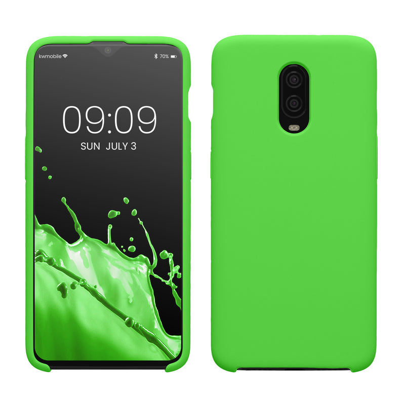 kwmobile Handyhülle für OnePlus 6T Hülle - Case Silikon - Kabelloses Laden - Schutzhülle Cover