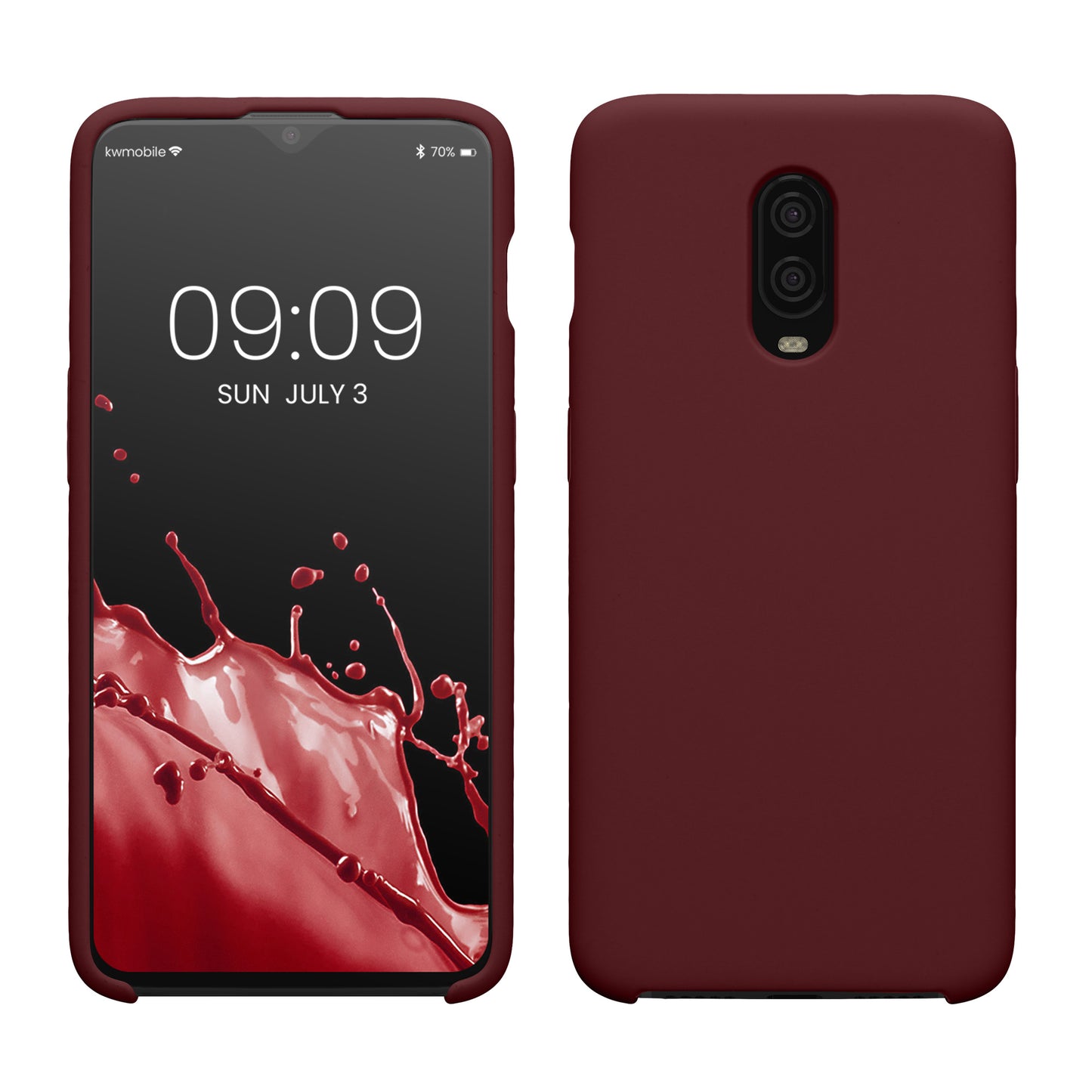 kwmobile Handyhülle für OnePlus 6T Hülle - Case Silikon - Kabelloses Laden - Schutzhülle Cover