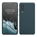 kwmobile Hülle kompatibel mit Huawei P30 Hülle - weiches TPU Silikon Case - Cover geeignet für kabelloses Laden - Dunkler Schiefer Dunkler Schiefer  