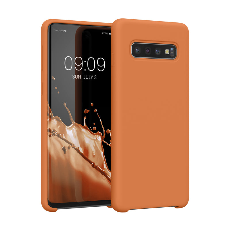 kwmobile Handyhülle für Samsung Galaxy S10 Hülle Case Silikon Kabelloses Laden Schutzhülle Cover