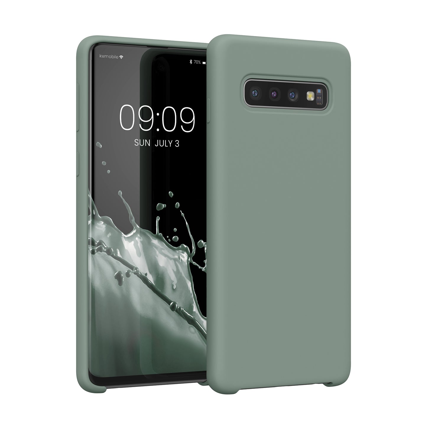 kwmobile Handyhülle für Samsung Galaxy S10 Hülle Case Silikon Kabelloses Laden Schutzhülle Cover