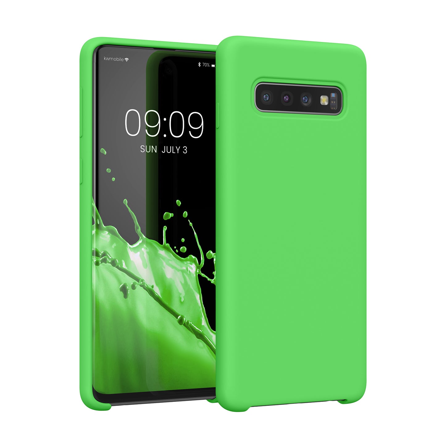 kwmobile Handyhülle für Samsung Galaxy S10 Hülle Case Silikon Kabelloses Laden Schutzhülle Cover