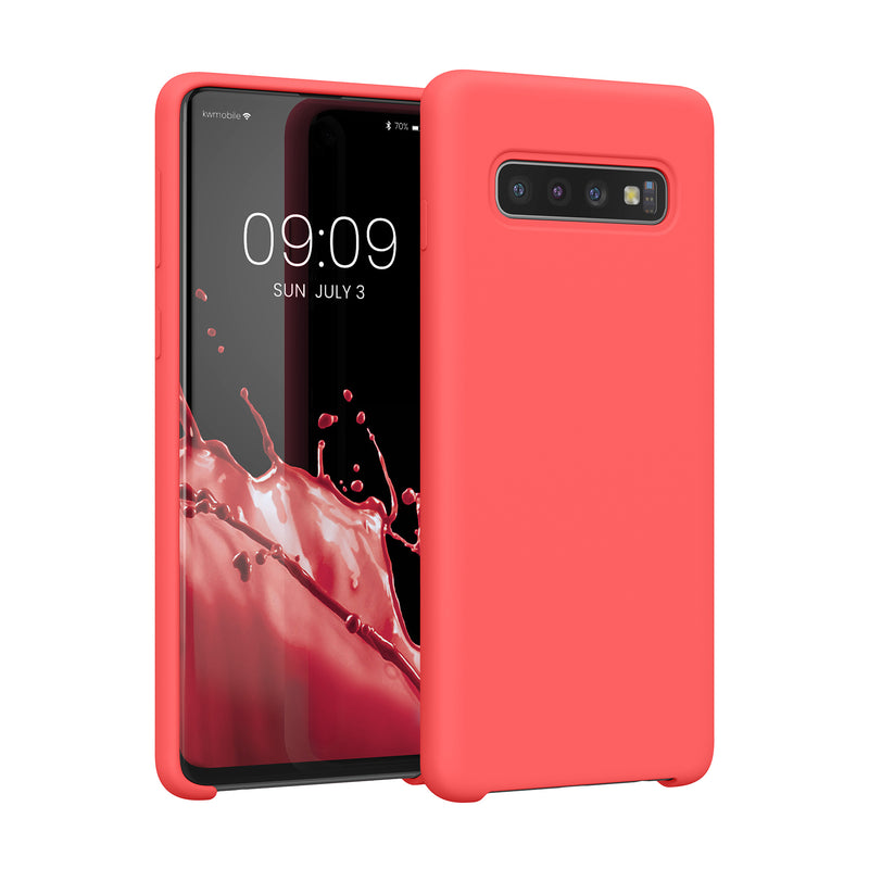 kwmobile Handyhülle für Samsung Galaxy S10 Hülle Case Silikon Kabelloses Laden Schutzhülle Cover