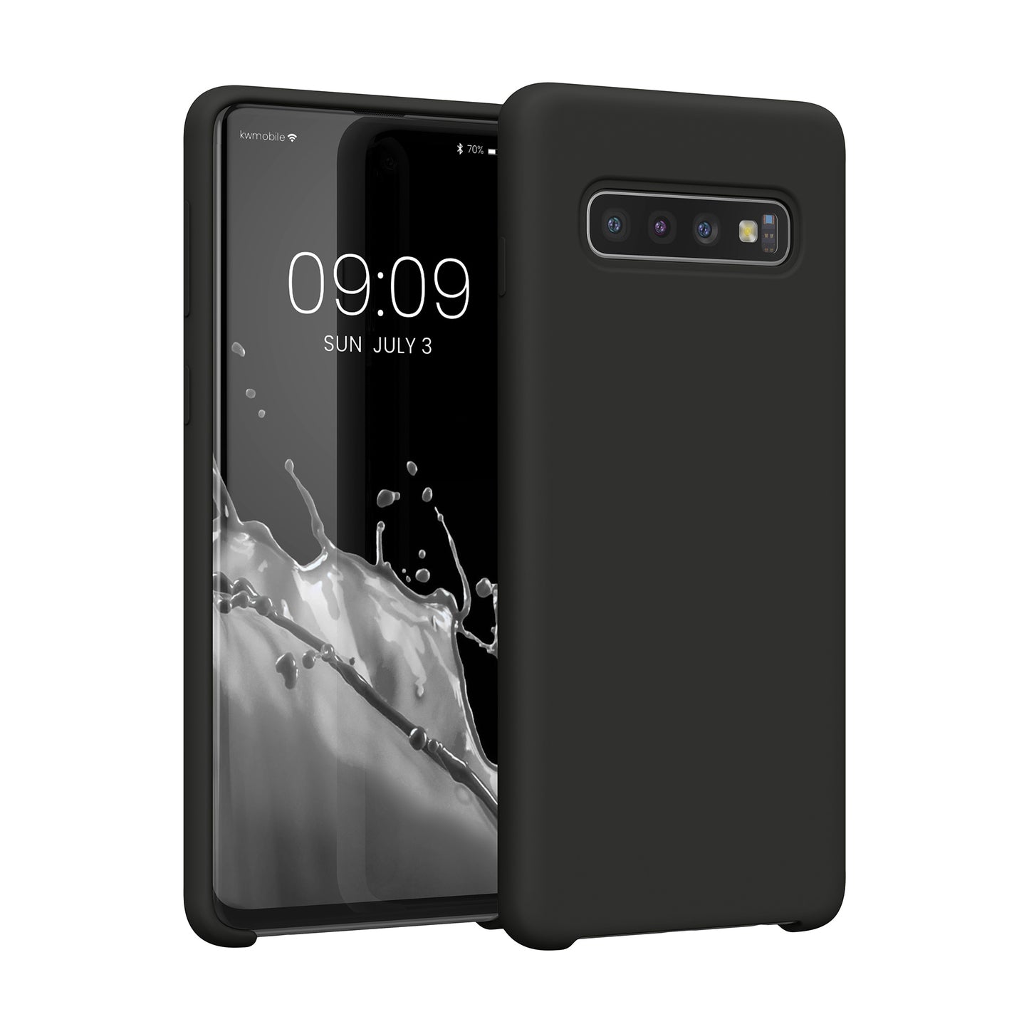 kwmobile Handyhülle für Samsung Galaxy S10 Hülle Case Silikon Kabelloses Laden Schutzhülle Cover