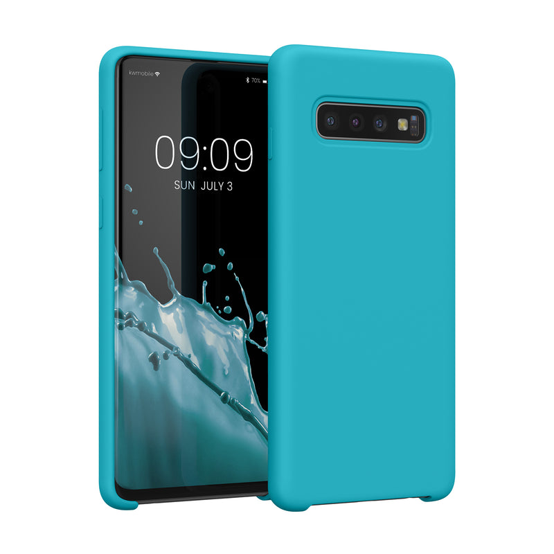 kwmobile Handyhülle für Samsung Galaxy S10 Hülle Case Silikon Kabelloses Laden Schutzhülle Cover