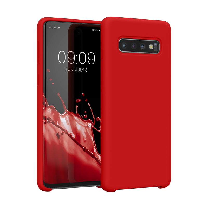 kwmobile Handyhülle für Samsung Galaxy S10 Hülle Case Silikon Kabelloses Laden Schutzhülle Cover