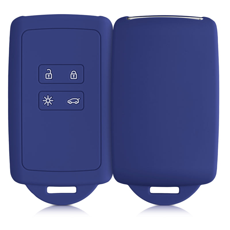 kwmobile Autoschlüssel Hülle kompatibel mit Renault 4-Tasten Smartkey Autoschlüssel (nur Keyless Go)