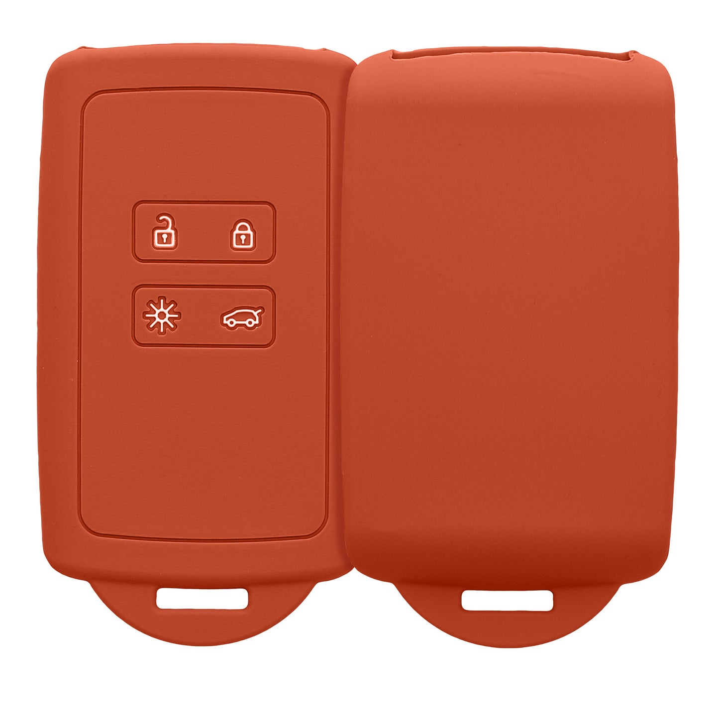 kwmobile Autoschlüssel Hülle kompatibel mit Renault 4-Tasten Smartkey Autoschlüssel (nur Keyless Go)