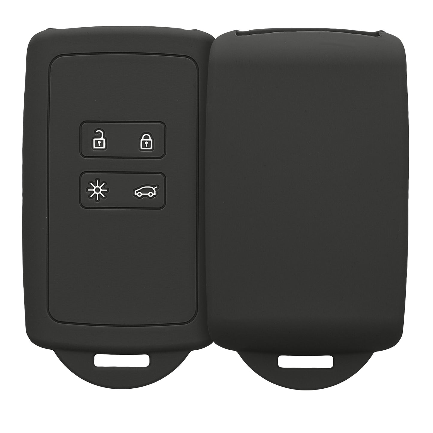 kwmobile Autoschlüssel Hülle kompatibel mit Renault 4-Tasten Smartkey Autoschlüssel (nur Keyless Go)