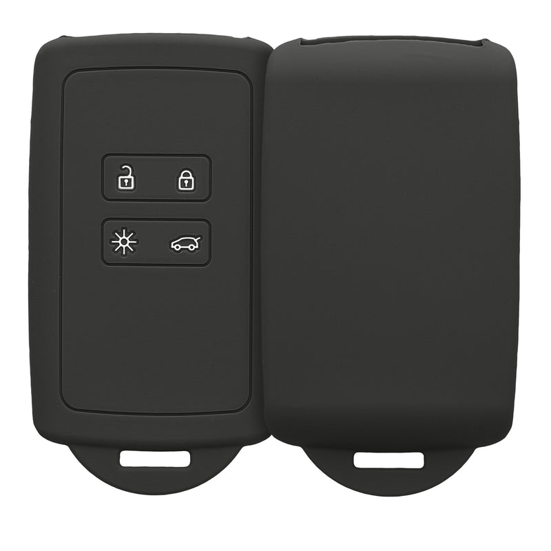 kwmobile Autoschlüssel Hülle kompatibel mit Renault 4-Tasten Smartkey Autoschlüssel (nur Keyless Go)