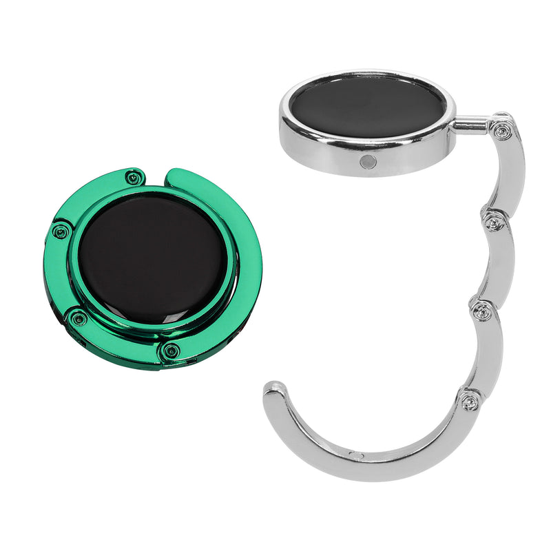 kwmobile Taschenhalter für Tisch - 2x Handtaschenhalter für Tisch - Taschenhaken faltbar - Taschen Aufhänger - Taschen Halter Haken - Tischhaken Set